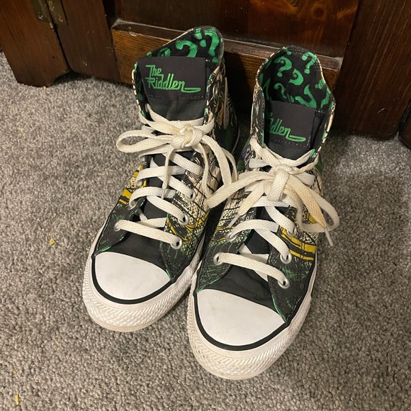 High Top Converse “The Riddler” - Picture 3 of 6